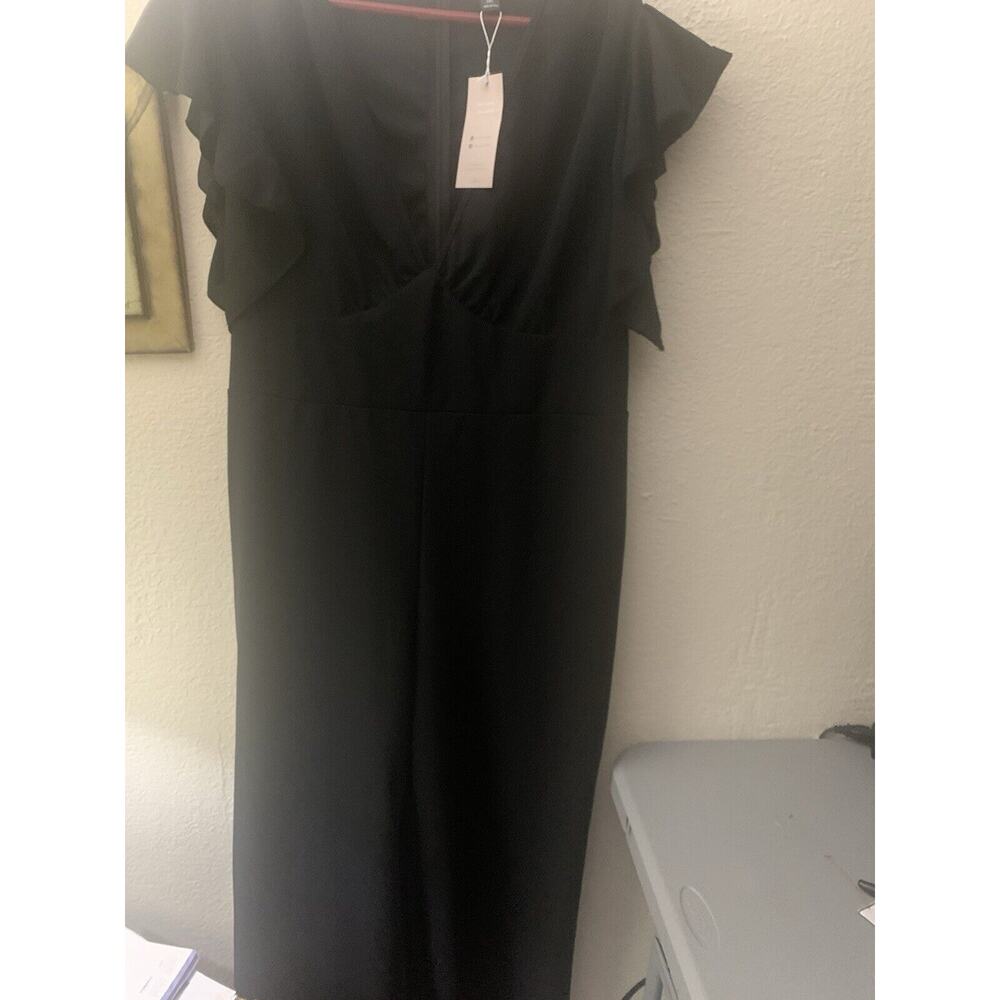 Emery Rode 2x Black Jumpsuit New Wide Leg Flowy Comfy Classy Preppy